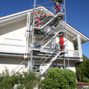 Treppenturm für Badsanierung im Dach