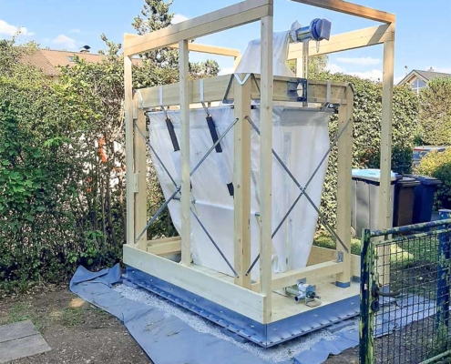 Aussenaufstellung Pelletanlage