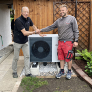 Vaillant Luft-Wärmepumpe Aussenaufstellung beim Kunden