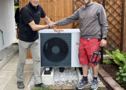 Vaillant Luft-Wärmepumpe Aussenaufstellung beim Kunden